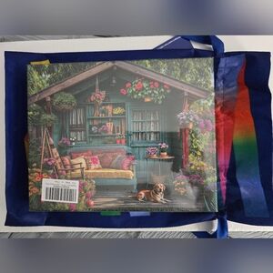 Flower House 1000 Piece Puzzle With Storage Bag